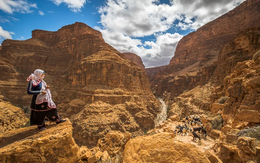 Randonnée dans le Grand Canyon d'Aoukerda